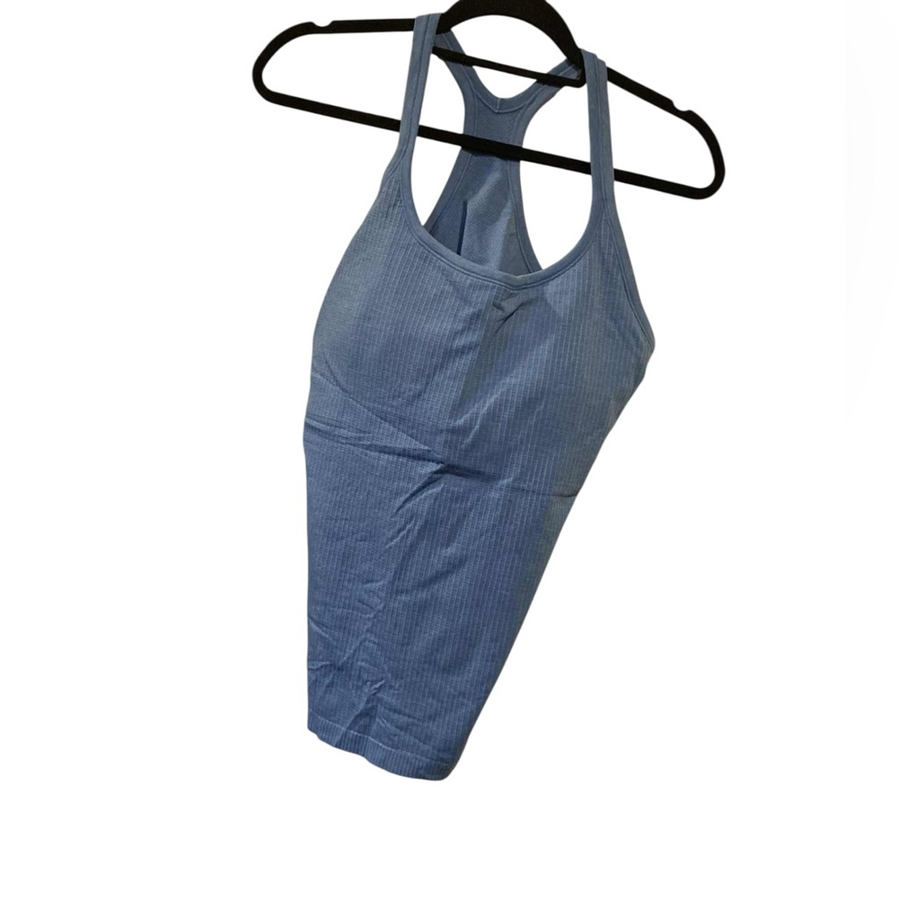 63. NWT Lululemon ebb to street tank POOL BLUE Size 12